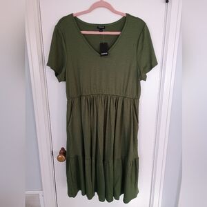NWT Torrid olive green dress, 1X
